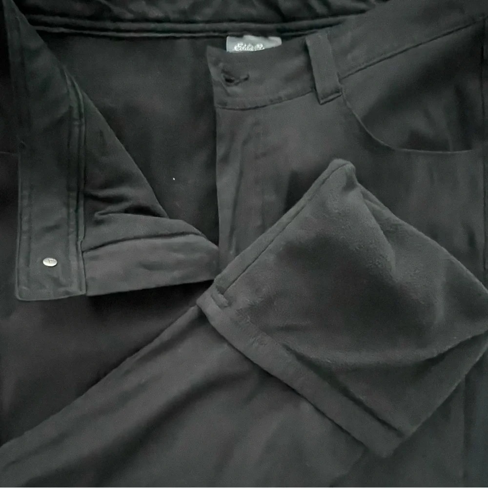 Eddie Bauer Men's Fleece Lined Water Resistant Black Pants 32 x 32
